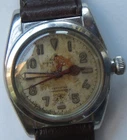Rolex Bubbleback Automatic mens wristwatch steel case screw back all original