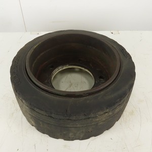 Clark 18x7x12-1/8 Forklift Steer Tire W/Rim 5 Bolt 5-1/2"