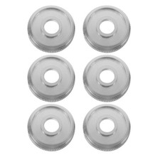 6 Pcs Trumpet Top Valve Caps Silver Buttons Beginner Repair Parts