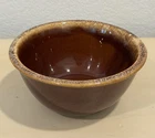 Vintage Hull Pottery USA Oven Proof Brown Drip Glaze 6” Mixing Bowl EUC