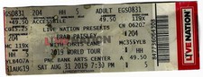 Brad Paisley & Chris Lane 8/31/19 Holmdel NJ PNC Bank Arts Center Rare Ticket!