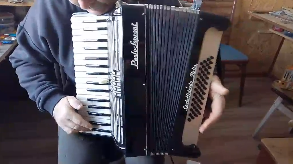 Paolo Soprani Vintage Accordion 48 Bass Castelfidardo Italy 1940s
