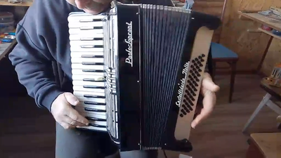 Paolo Soprani Vintage Accordion 48 Bass Castelfidardo Italy 1940s