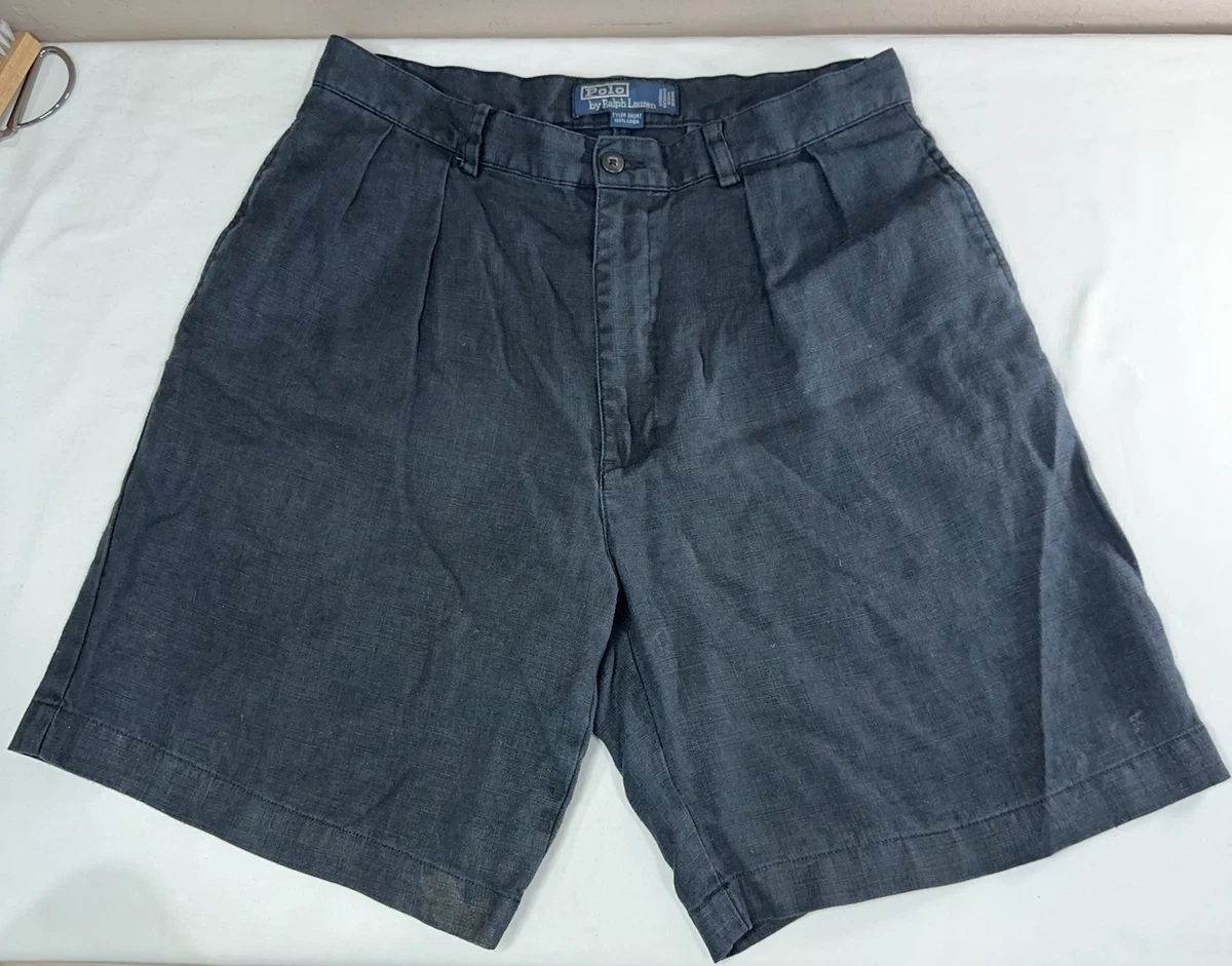 パンツ 90s Polo Ralph Lauren Black linen shorts Polo Ralph Lauren Linen Black Shorts for Men for sale | eBay