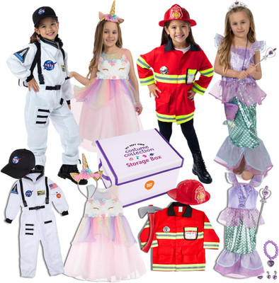 Born Toys Dress Up Clothes for Little Girls 4-6, Washable Toddler Costumes for K