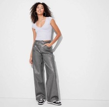 Women's High-Rise Baggy Jeans - Wild Fable Gray