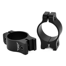 Warne Vapor Scope Ring Set Fixed Fits 3/8" Dovetail, 1" Tube Low Black - V420M