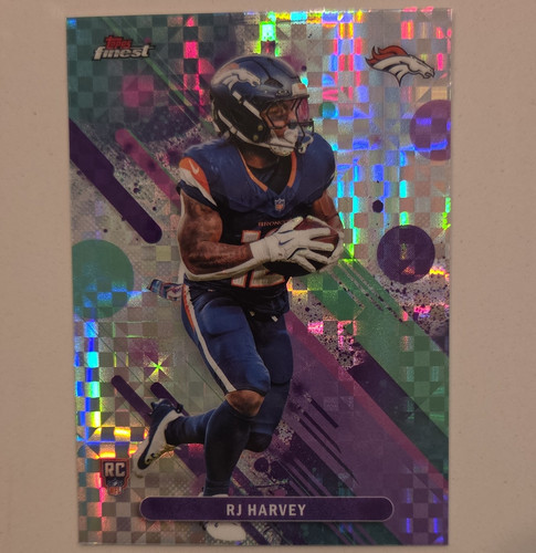 Topps Finest RJ Harvey Broncos Finest Performance Rookie #15 2025