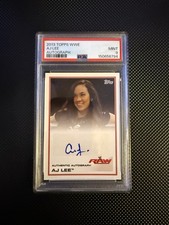 Topps 2013 WWE AJ Lee Hard Signed Autograph Insert FRA AJ PSA 9