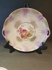 Set Of 3 Antique Floral Cake Plates Circa 1910 — photo 4