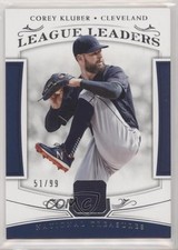2018 Panini National Treasures League Leaders 51/99 Corey Kluber #LL-CK ly9