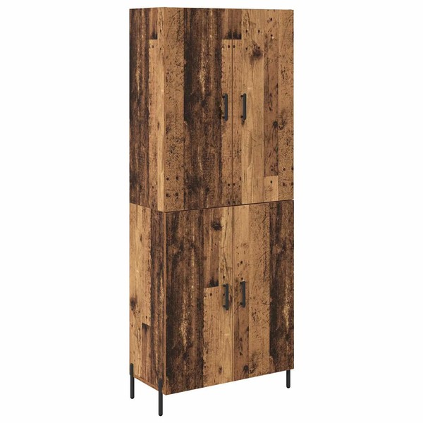 Highboard Wandmontiert Altholz Holzwerkstoff 69,5 X 34 X 180 Cm-image
