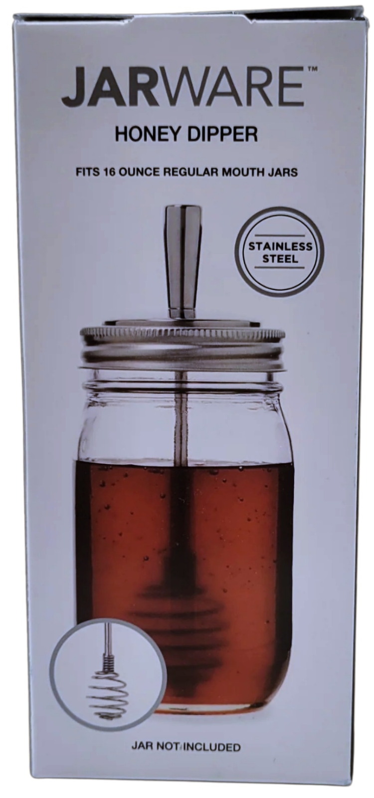 Jarware Honey Dipper for Regular Mouth Mason Jars Stainless Steel eBay