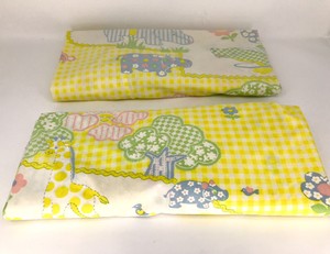 yellow crib sheets