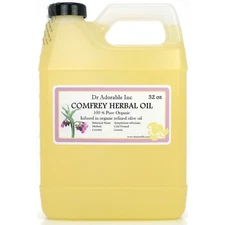 Organic Comfrey Herbal Oil 100% Pure 2 oz 4 oz 8oz up to gallon Free shipping