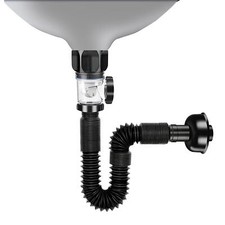 Bathroom-Sink-Drain-Kit: Flex-drain Kit with Flexible & Expandable P-trap Sin...