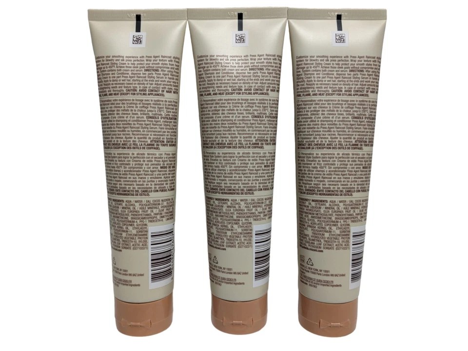 MIZANI Press Agent 3 Pack Trio Pack Thermal Smoothing Styling Cream 5oz NEW - Image 2 of 2
