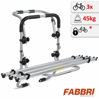 Aluminium Fahrradträger auf Heckklappe für Suzuki Celerio ab 2015 (drei Fahrräder)