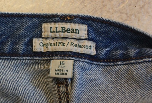 LL Bean ladies jeans 16 P - Picture 5 of 6