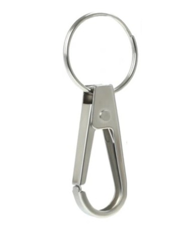 Porte-clés Mousqueton Acier Bicolore - Pratique Et Solide