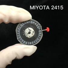 Original Japanese MIYOTA 2415 Quartz Movement Black Date Disk at 3