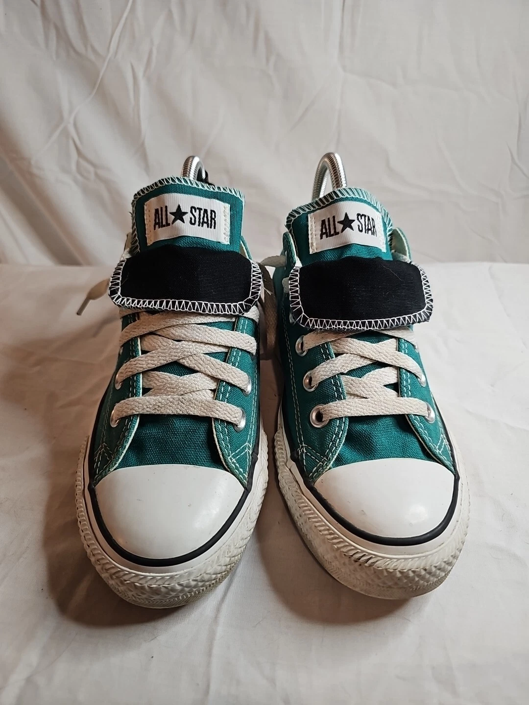 Scarpe basse Converse All Stars donna 8 uomo 6 ciano verde acqua 132370F lingua Dbl