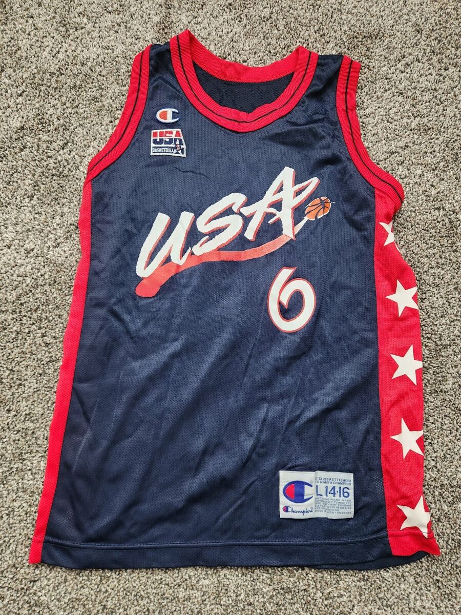Anfernee Hardaway #6 USA Olympics Jersey Size Youth L 14-16