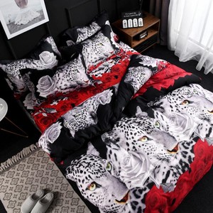 2Pcs-3D-Leopard-Rose-Printed-Duvet-Cover-Pillow-Cases-Quilt-Bedding-Set-Twin-Bed