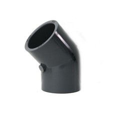 Thrifco 8214028 1-1/4 Inch Slip x Slip PVC 45 Degree Elbow SCH 80