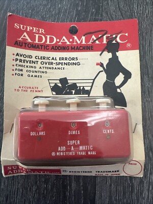 Vintage Add-A-Matic Automatic Adding Machine | eBay