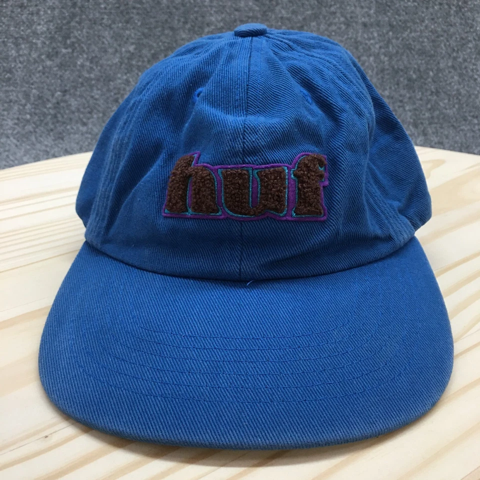 Gorra de béisbol Huf para hombre azul talla única ala curva ajustable logotipo bordado Foto 2 de 4