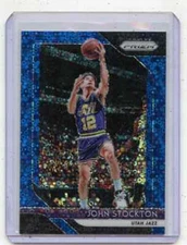 2018-19 PRIZM #185 JOHN STOCKTON "BLUE FAST BREAK PRIZM" #68/175 UTAH JAZZ 11721
