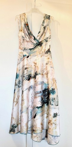 ★ Diane von Fürstenberg Seidenkleid DVF Seide Satin US Gr. 10 / M WIE NEU ! - Bild 2 von 10