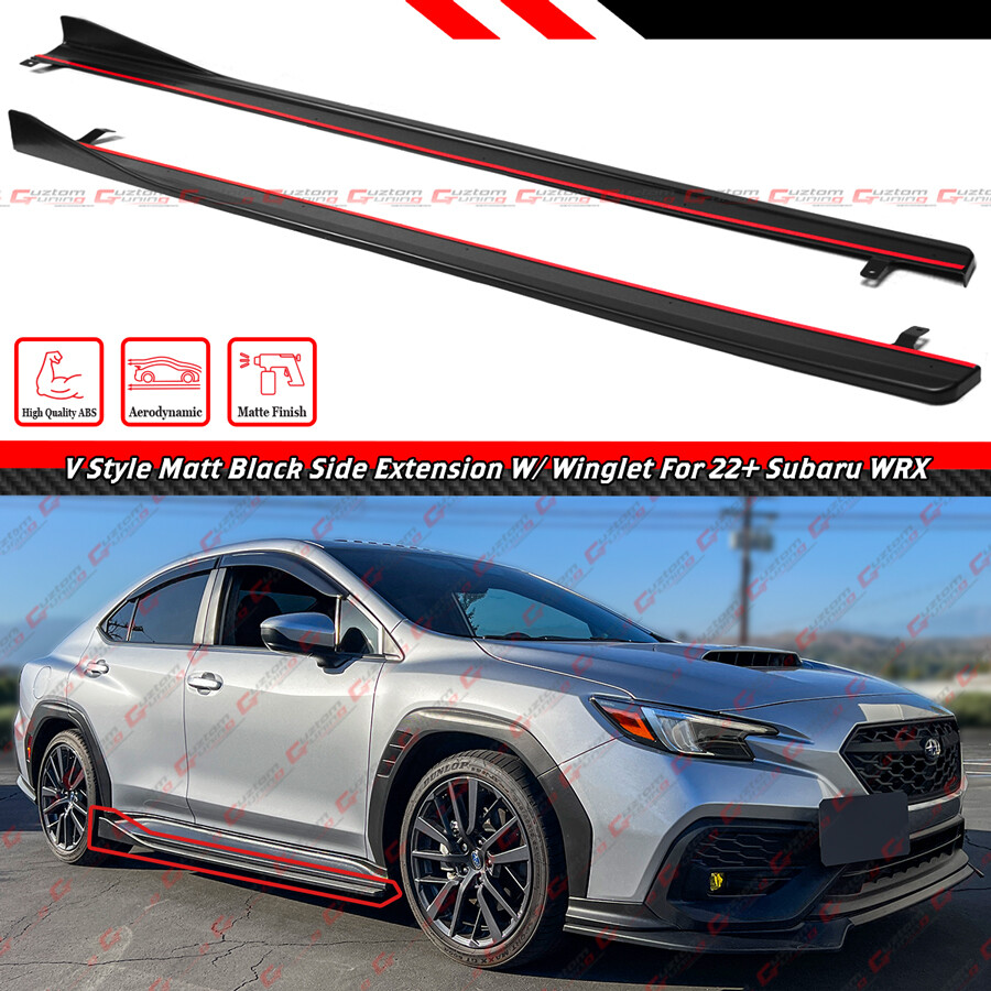 For 2022-2025 Subaru WRX VB JDM V Style Add-On Matte Black