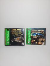 Star Wars PS1 Lot Episode I: Jedi Power Battles, Rebel Assault II PS2 TESTED