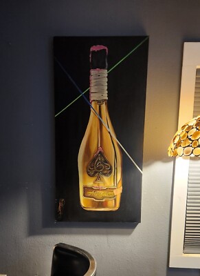 24''x48'' Oil Canvas Ace Spades Champagne Jerk Beasley / JayZ Tree Of Life Artist!