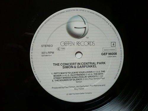 Simon And Garfunkel The Concert In Central Park Vinyl 1982 Geffen 2LP Paul & Art - Picture 8 of 21