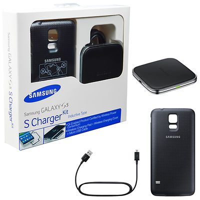 OEM Samsung Galaxy S5 Wireless Charging Cover Pad Kit EP-WG900