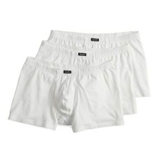 3 Pack Equipo TRUNK Brief Underwear WHITE Cotton Stretch men's L LARGE NIP