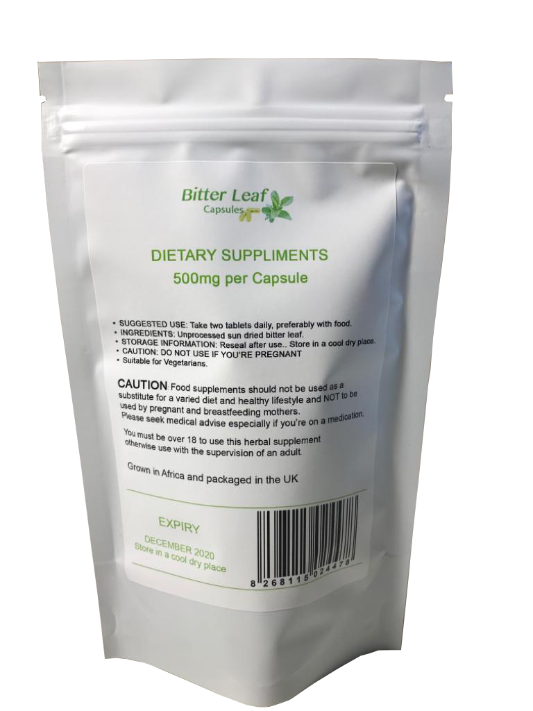 Bitter Leaf Capsules 90 Capsules 100 Organic SEE VIDEO eBay