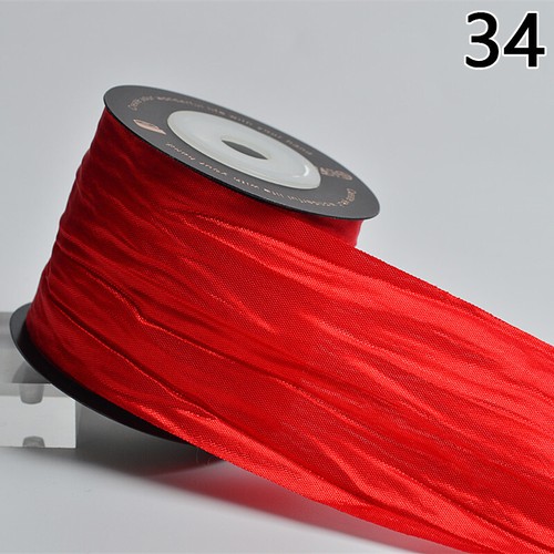 50mm Satin Ribbon Pleated Crushed Silk for DIY Wedding Party Gift Decoration US - Picture 44 of 46