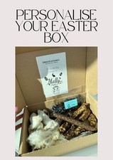 Confezione Regalo Coniglio Pasqua Cane 100% Biologico e Naturale Dolci Masticazione Personalizzata 15pz