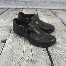 Clarks Cheyn Madi Slip-On Loafer Shoes Dark Brown Women's Size 7.5