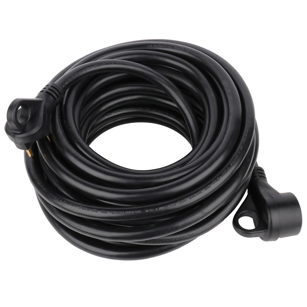 50 Ft 30 Amp RV Extension Cord TT-30 Power Supply Cable Fit for Motorhome Camper