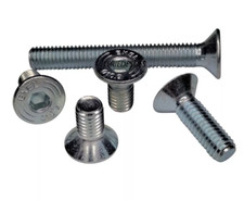 VITI M3 M4 M5 TESTA SVASATA CAVA ESAGONALE ACCIAIO 10.9 UNI 5933 DIN 7991