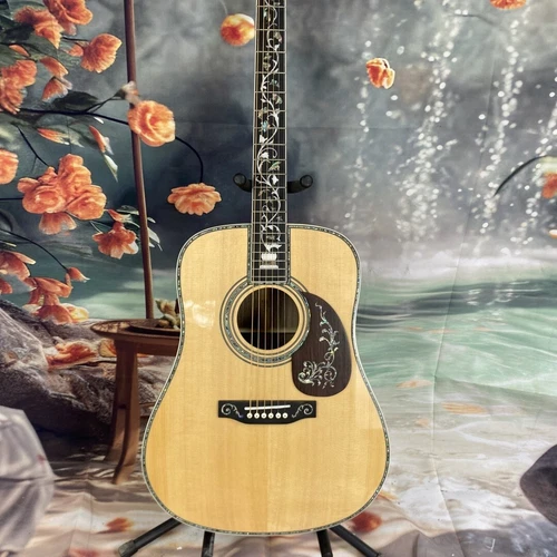 USA  Full-size Acoustic electric guitar  Spruce body 20 frets 6 strings