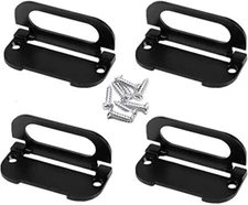 XMHF 3'' Recessed Type Furniture Wardrobe Drawer Pull Handle Flat Black Cabinet 