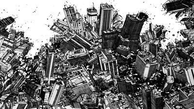 Anime monochrome factor katsuhiro otomo manga Playmat Gaming Mat