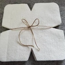 Set of 8 ~ 10" Precut (Die cut) Bowl Cozy Batting Lining, 100% Cotton