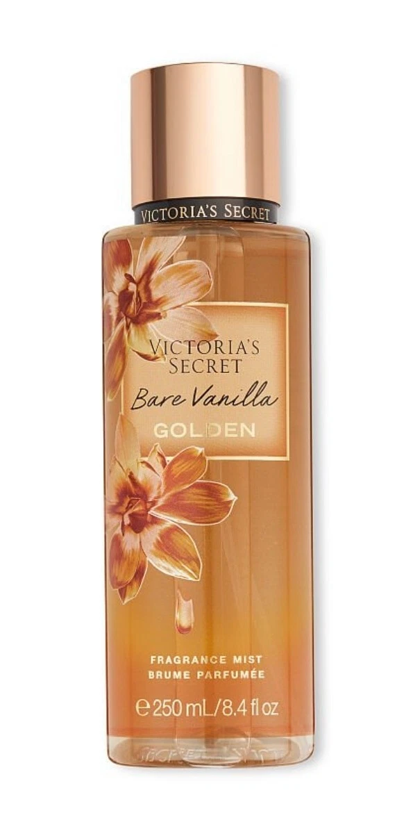 VICTORIA'S SECRET BARE VANILLA GOLDEN FRAGRANCE BODY MIST 8.4 FL OZ FULL SZ  NEW